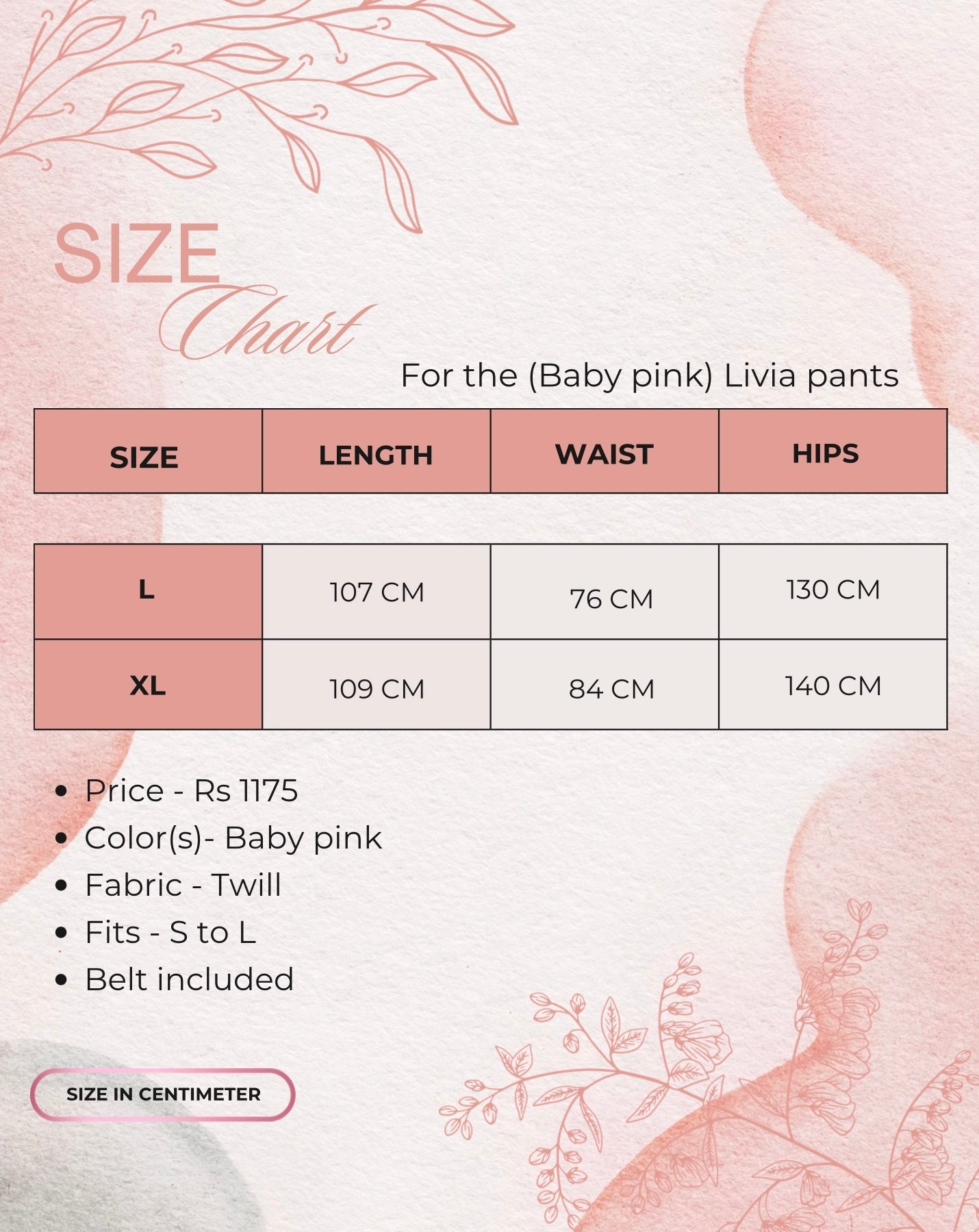 Baby-pink Livia pants