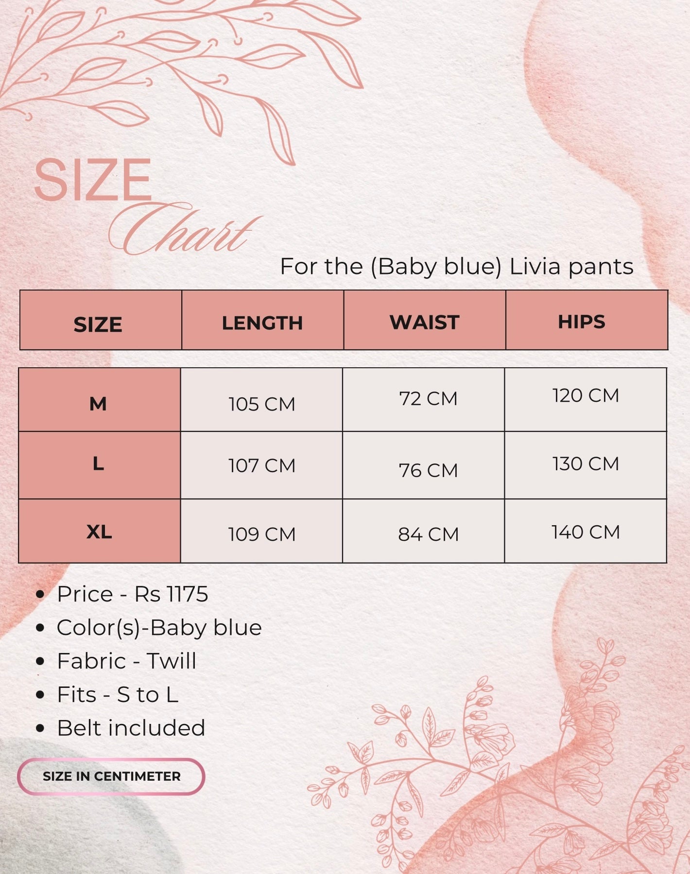 Baby-blue Livia pants