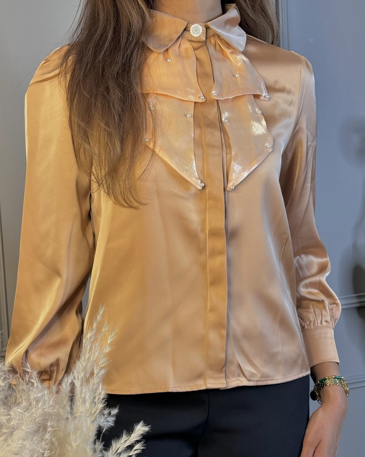Mabel satin blouse