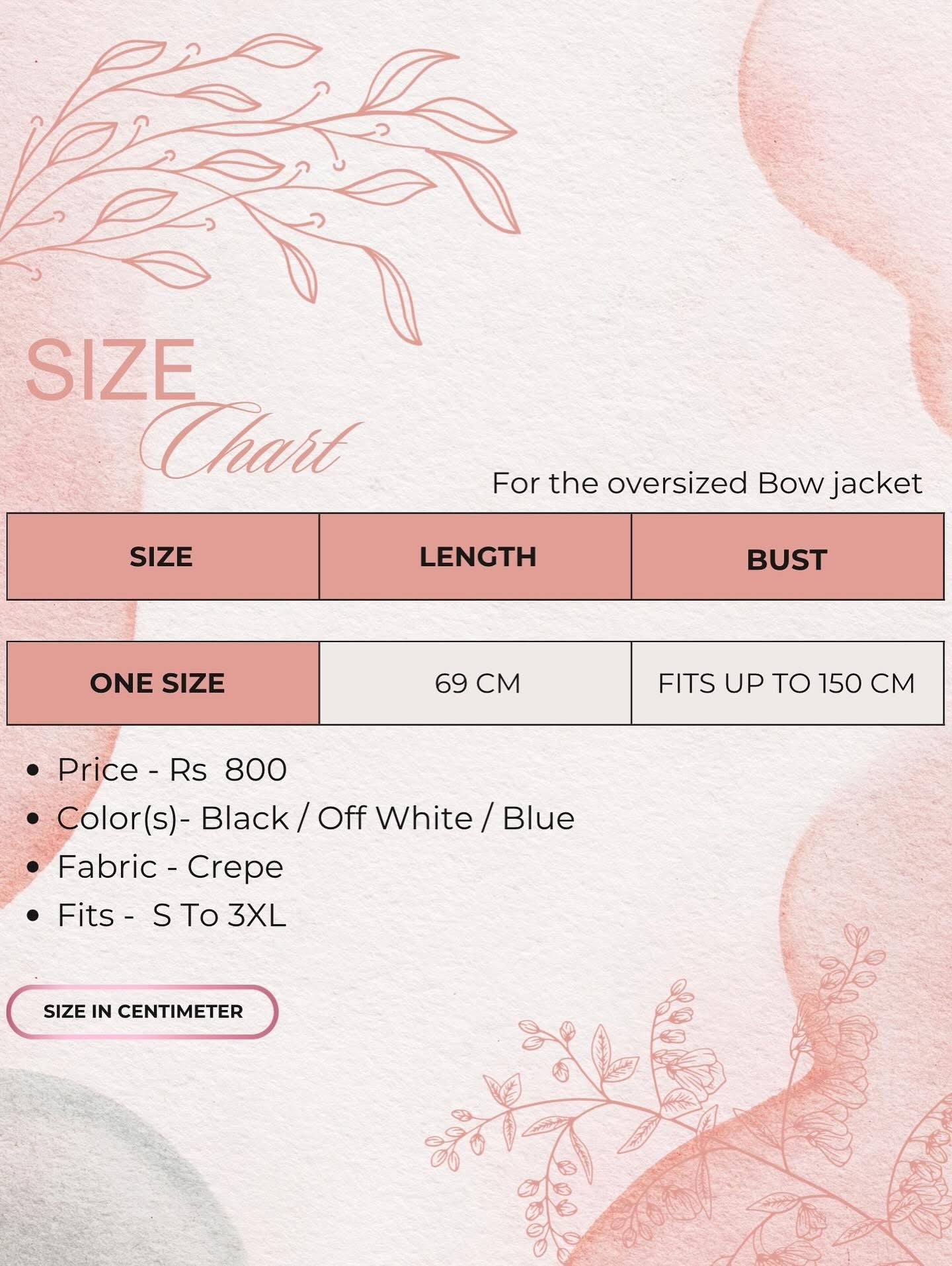 Oversized bow jacket