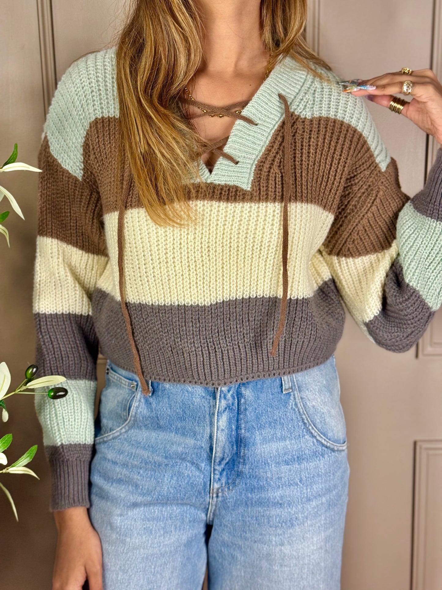 Quadra knit crop cardigan