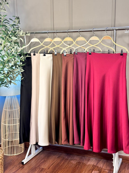 Satin skirt