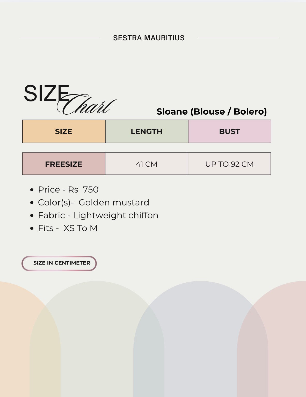 Sloane blouse/ bolero
