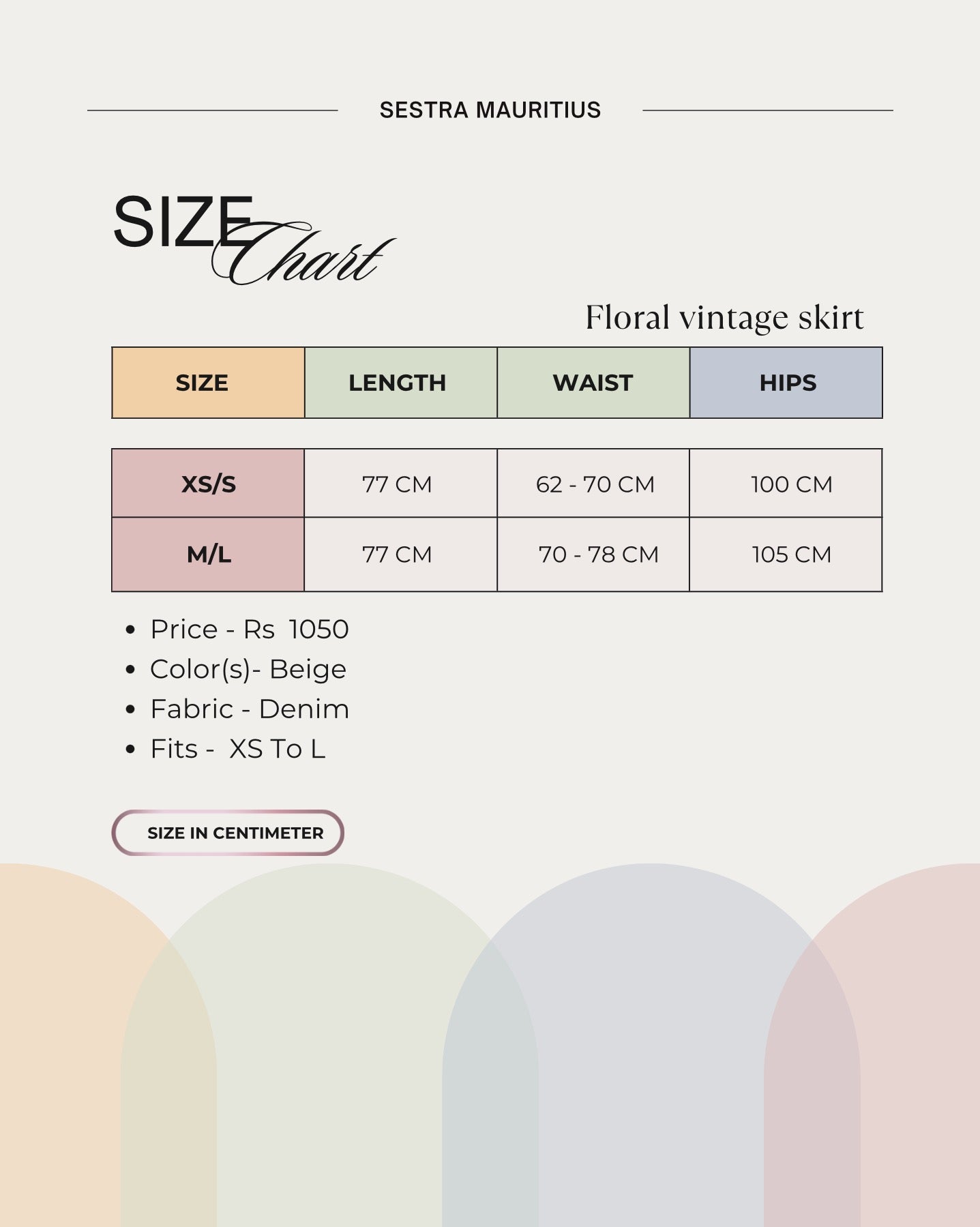 Floral vintage skirt