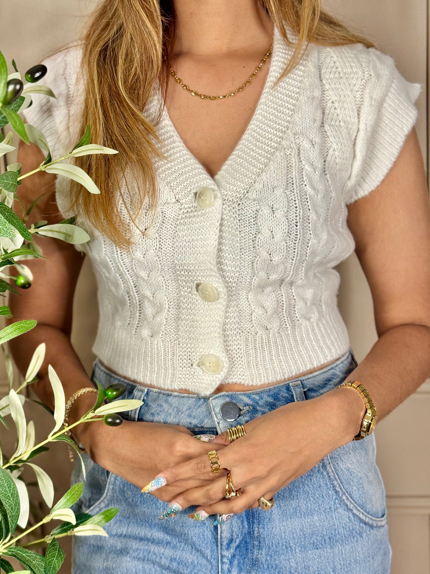 Florence crochet vest