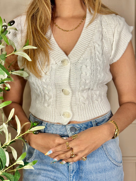 Florence crochet vest