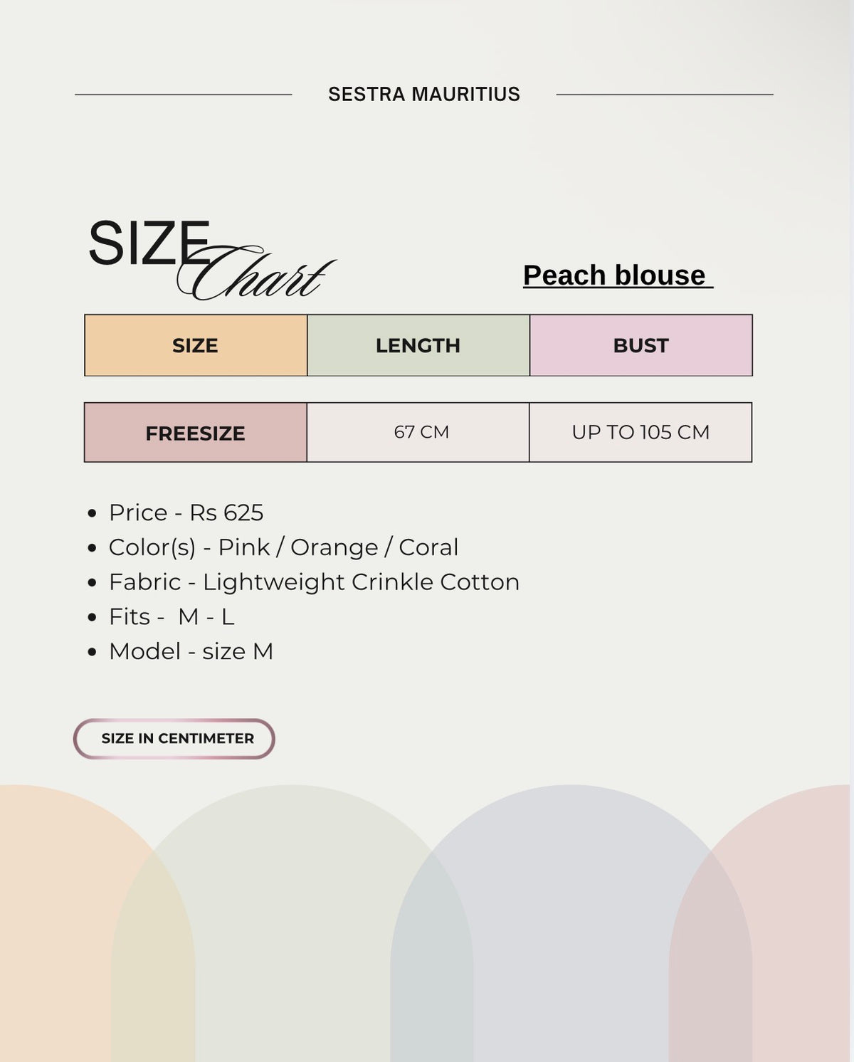 Peach blouse