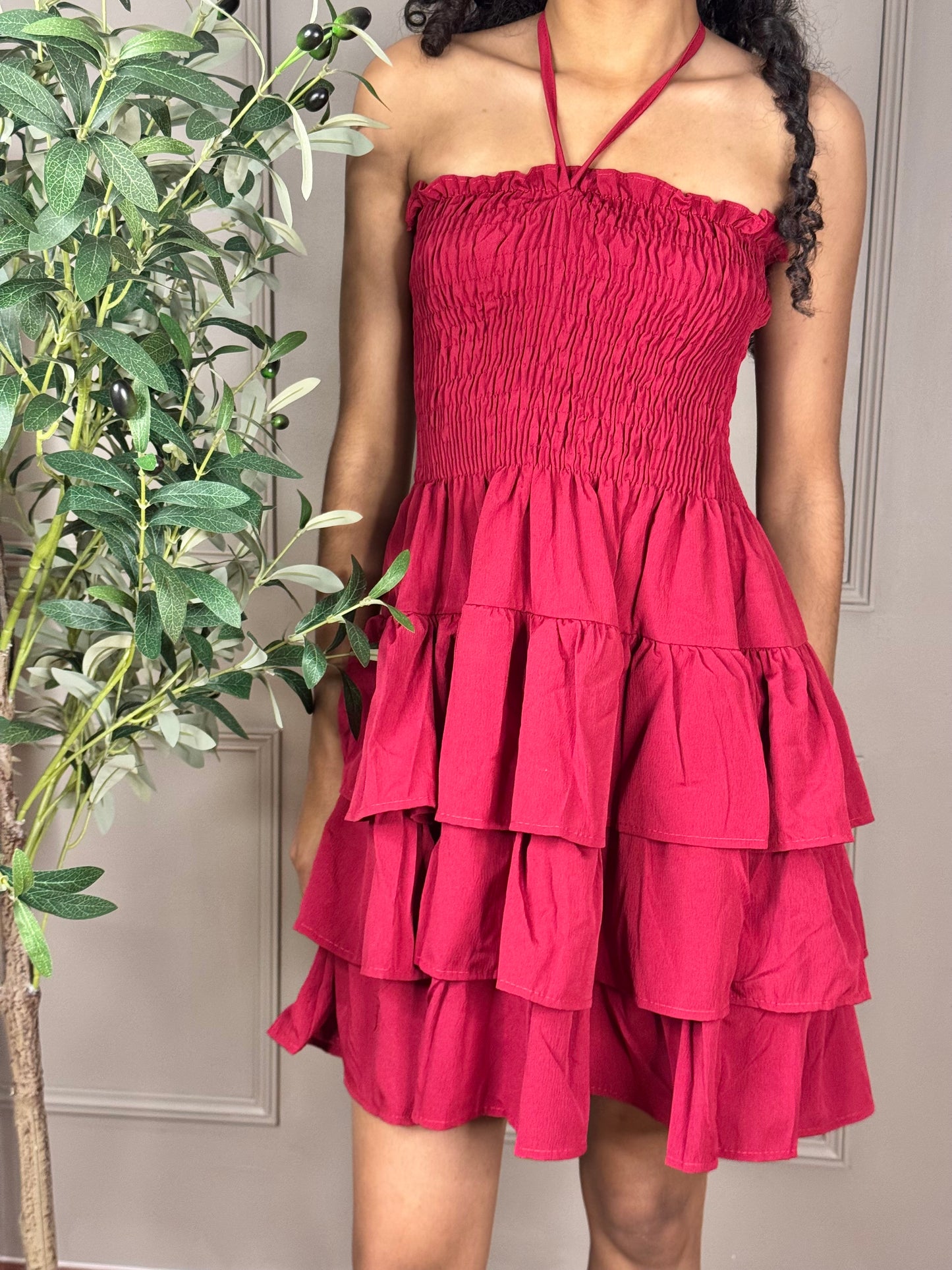 Ruby Ruffle dress