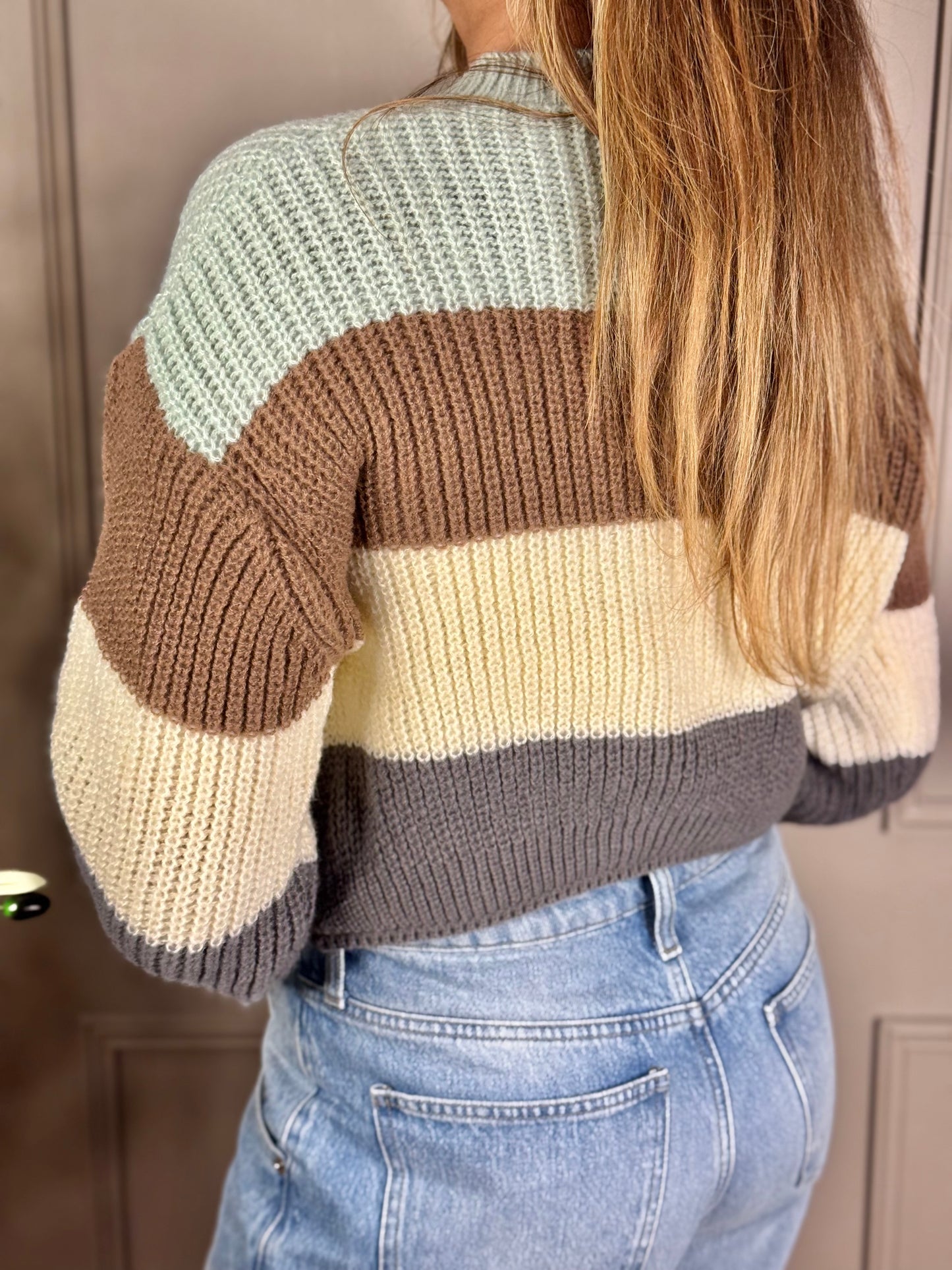Quadra knit crop cardigan