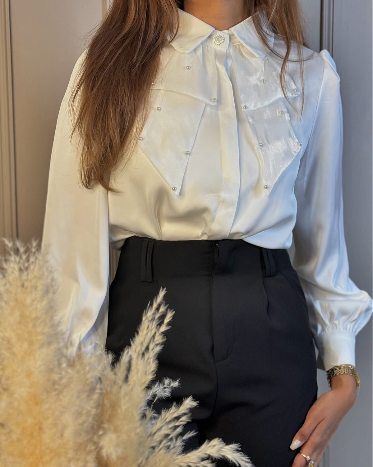 Mabel satin blouse